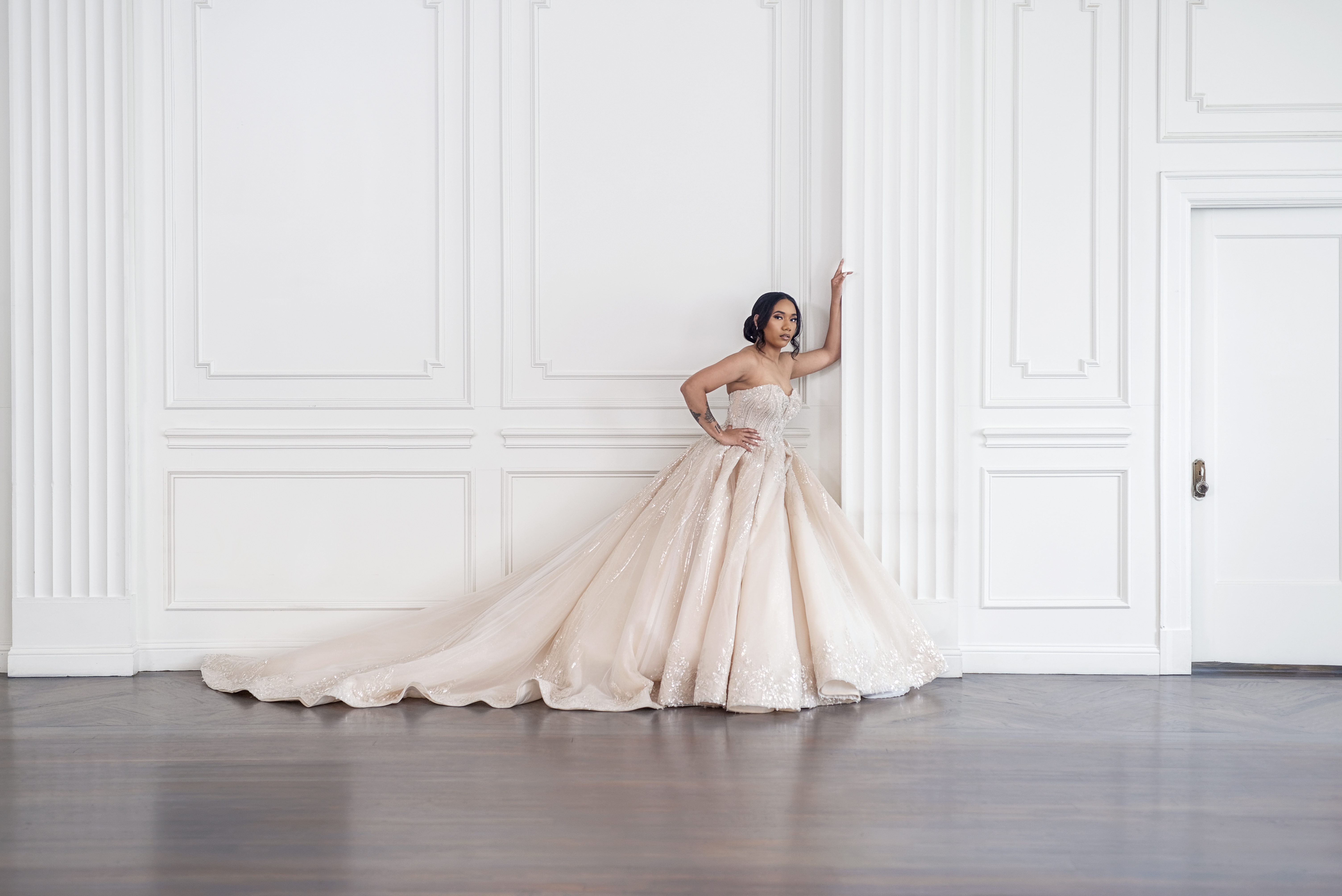 Bridal alteration transformation by Margo West Bridal Couture, Dallas TX