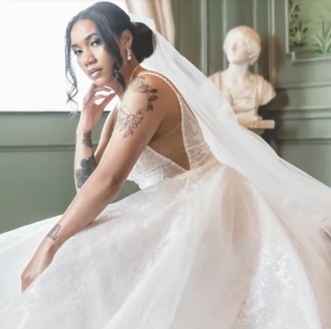 Bridal silhouette design at Margo West Bridal Couture Dallas TX