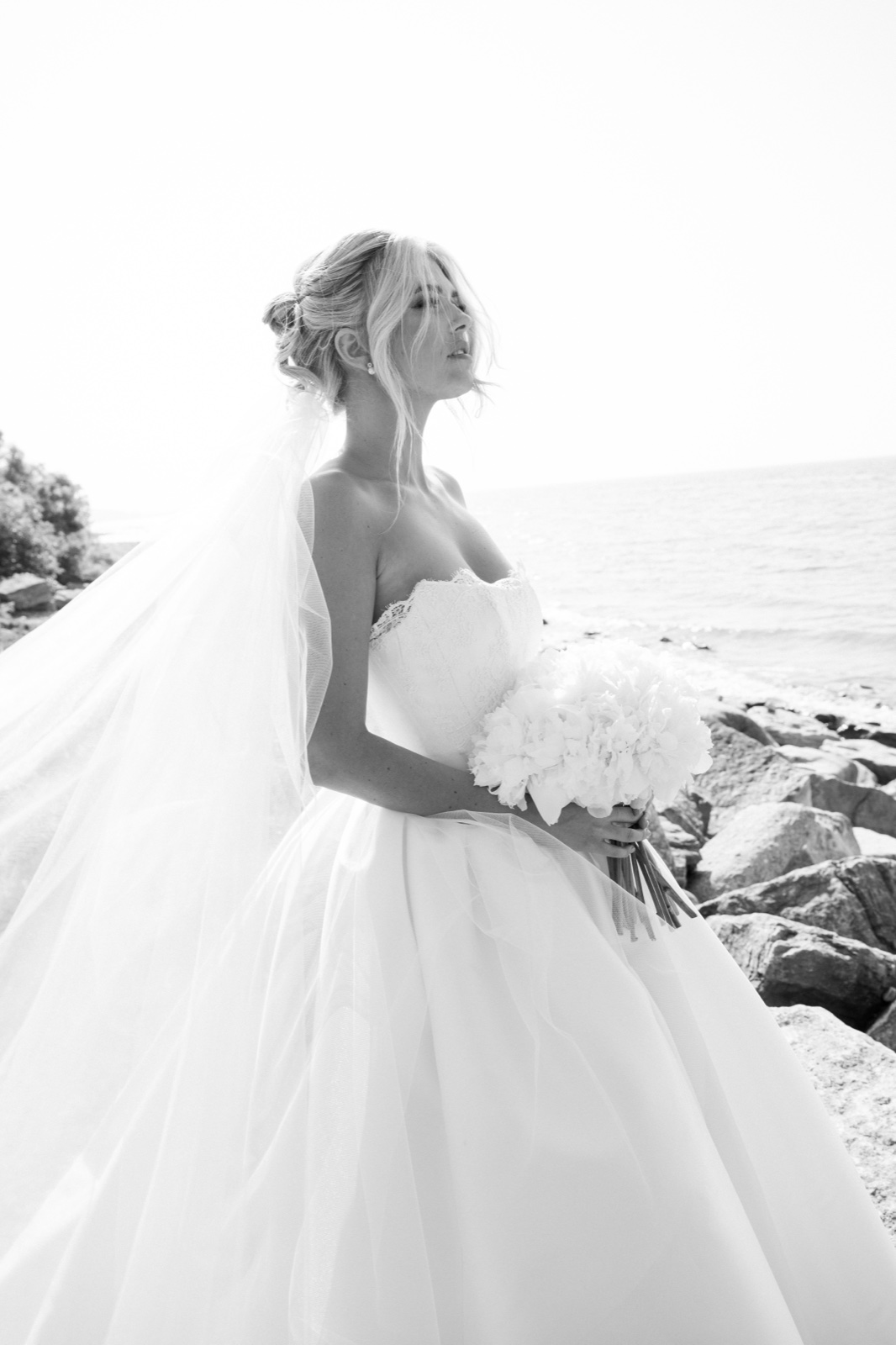 Bridal gown restoration coastal portrait by Margo West Bridal Couture, Dallas TX