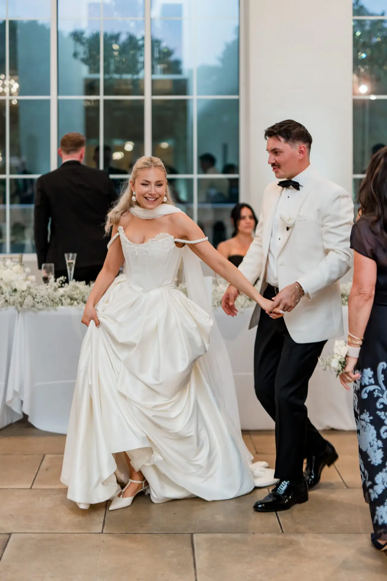Complete bridal gown transformation at Margo West, Dallas TX