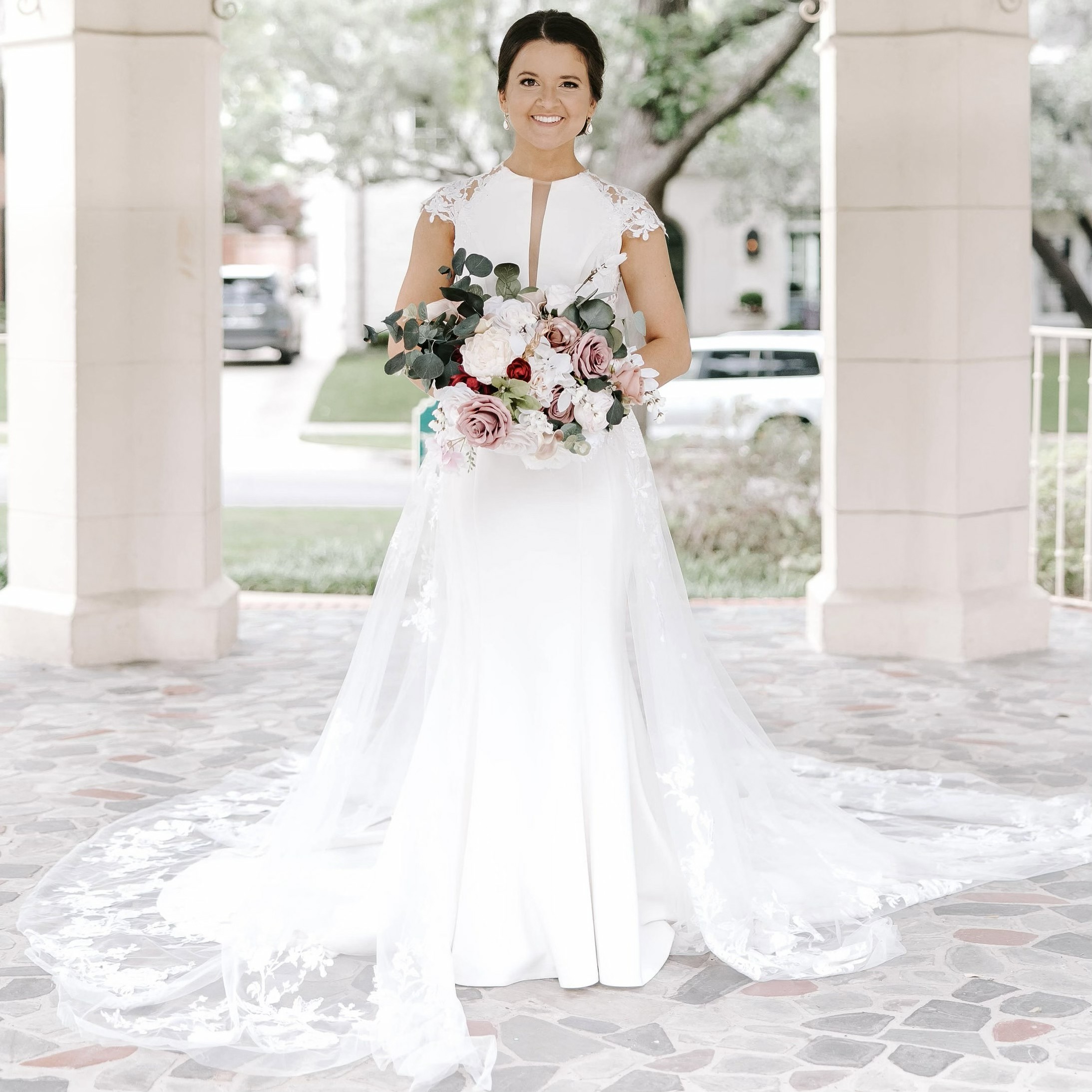 Couture bridal gown with hand-finished detail