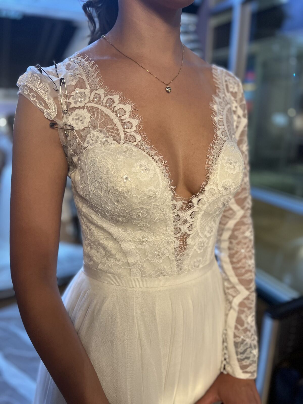 Bridal sleeve additions and alterations by Margo West Bridal Couture Dallas TX